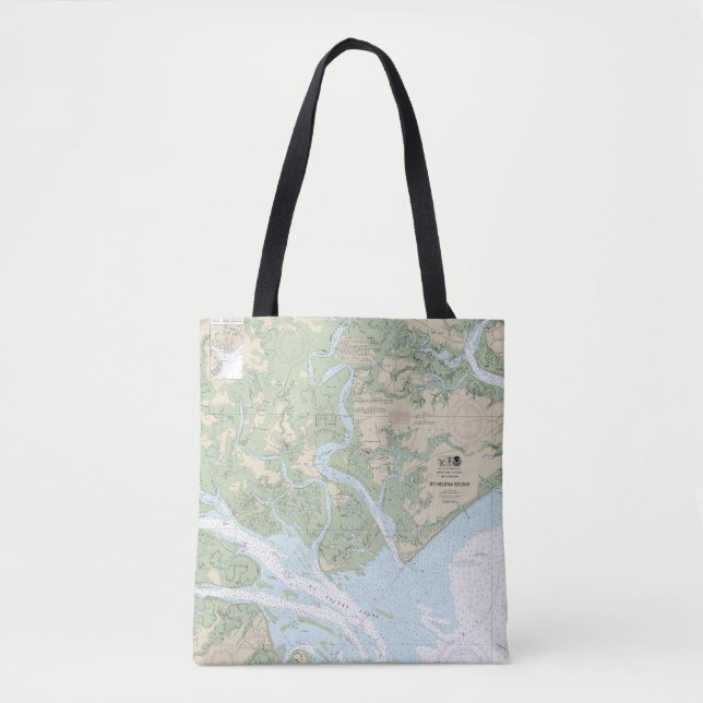 St Helena Sound Nautical Chart 11517 Tasche (Vorderseite)