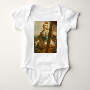 St. Helena von Konstantinopel mit Kreuz Baby Strampler