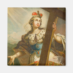 St. Helena von Konstantinopel mit Kreuz Magnet