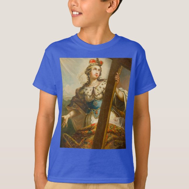 St. Helena von Konstantinopel mit Kreuz T-Shirt (Vorderseite)
