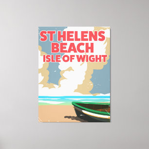 St. Helens Beach Insel mit Wide Travel Poster Leinwanddruck