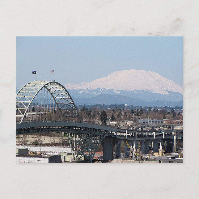 St Helens & Fremont Bridge Postkarten (Vorderseite)