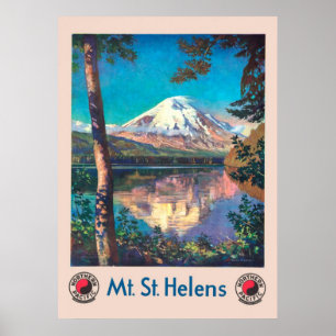 St. Helens, für den Nordpazifik Vintag Poster