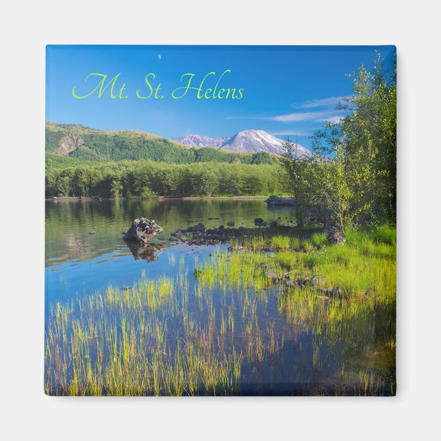 St. Helens vom Coldwater Lake Magnet (Vorne)