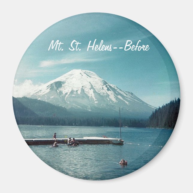 St. Helens - Vor der Runde Magnet (Vorne)