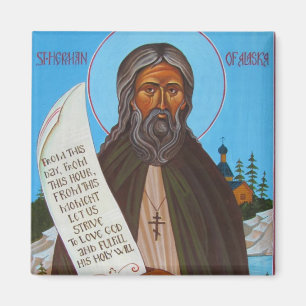 St. Herman des orthodoxen Ikonen-Magneten Alaskas Magnet