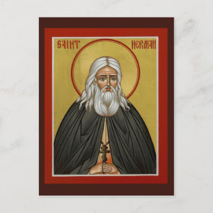 St. Herman of Alaska Gebet Card Postkarte