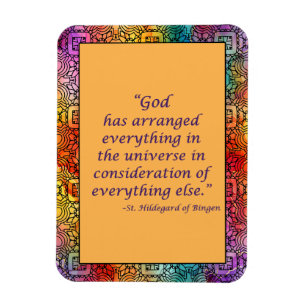 St. Hildegard de Bingen Quote Magnet