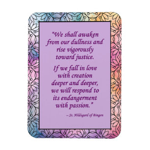 St. Hildegard of Bingen Quote Magnet
