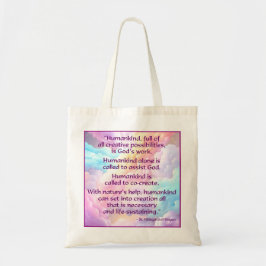 St. Hildegard of Bingen Quote Tote Bag Tragetasche