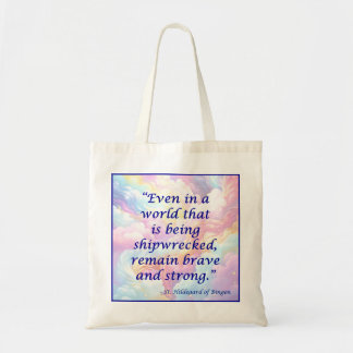 St. Hildegard of Bingen Quote Tote Bag Tragetasche