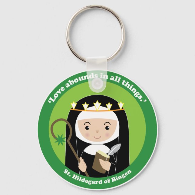 St. Hildegard Schlüsselanhänger (Vorderseite)