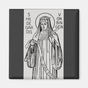 St. Hildegard von Bingen Benediktinerkatzen Magnet