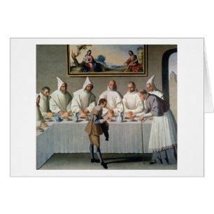 St. Hugh von Cluny (1024-1109) im Refektorium von