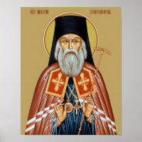 St. Ignatius Brianchaninov Orthodoxe Ikone Drucken