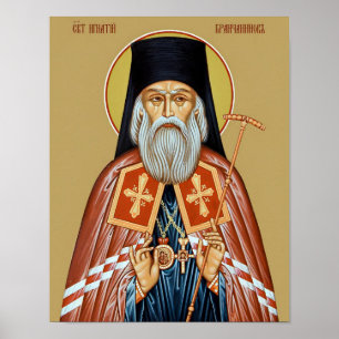 St. Ignatius Brianchaninov Orthodoxe Ikone Drucken Poster