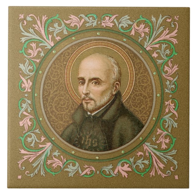 St. Ignatius Loyola (BK 050; Stil 3) Fliese (Vorderseite)