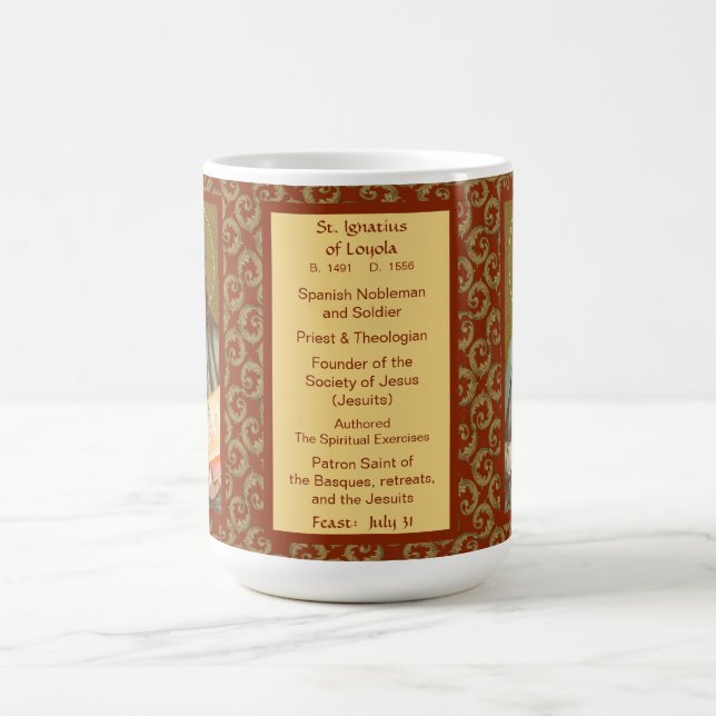 St. Ignatius Loyola (JM 27; Bio) Mug de café (Centre)