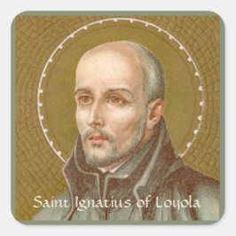 St. Ignatius Loyola (JM 27; Detail) Quadratischer Aufkleber