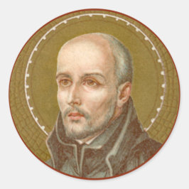 St. Ignatius Loyola (JM 27; Detail) Runder Aufkleber