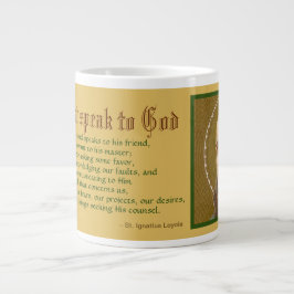 St. Ignatius Loyola (JM 27; Zitat) Riesenkaffee-Ta Jumbo-Tasse