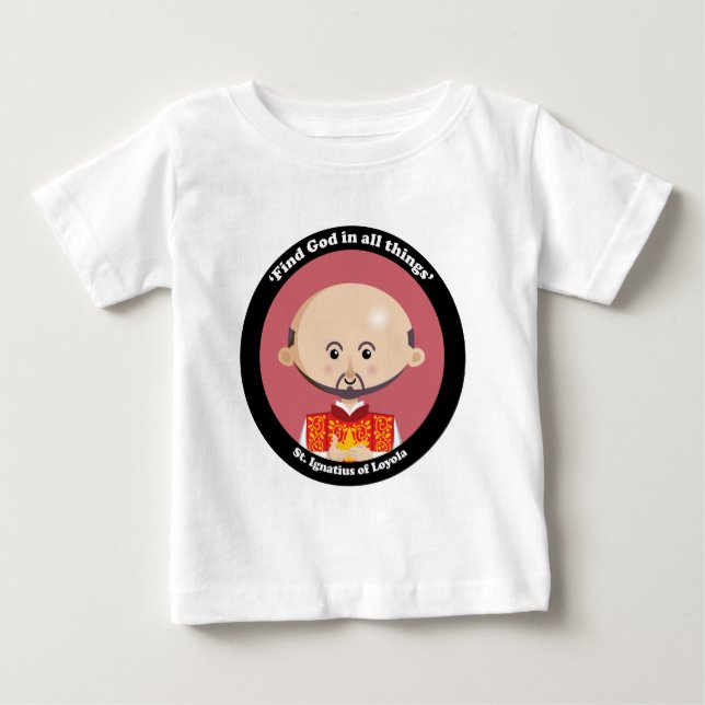 St Ignatius von Loyola Baby T-shirt (Vorderseite)