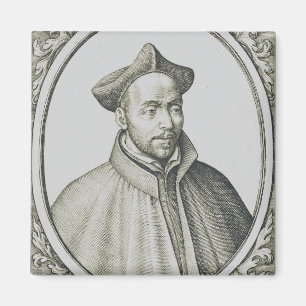 St. Ignatius von Loyola Gravur Antike Kunst Magnet