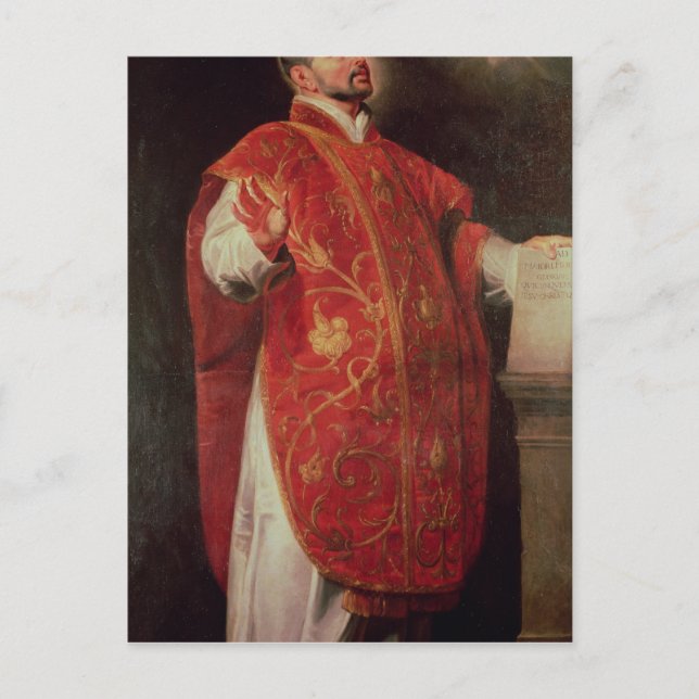St Ignatius von Loyola-Gründer der Jesuite Postkarte (Vorderseite)