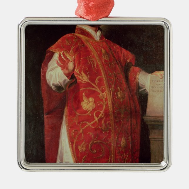 St Ignatius von Loyola-Gründer der Jesuite Silbernes Ornament (Vorne)