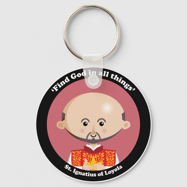 St. Ignatius von Loyola Schlüsselanhänger (Vorderseite)