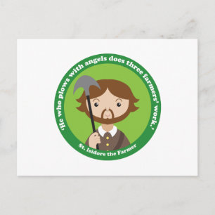 St. Isidore Bauer Postkarte