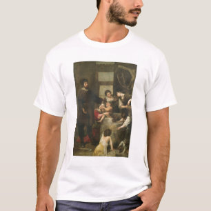 St. Isidore rettet ein Kind, das in ein wel T-Shirt