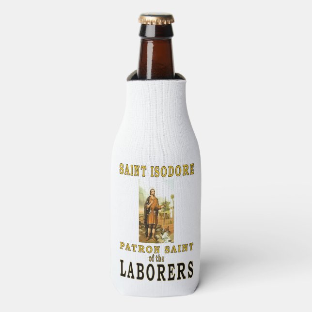 ST ISODORE PATRON SAINT OF LABORERS FLASCHENKÜHLER (Flaschenvorderseite)