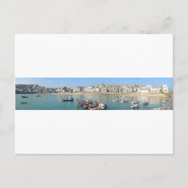 St Ives Panoramic Postkarte (Vorderseite)