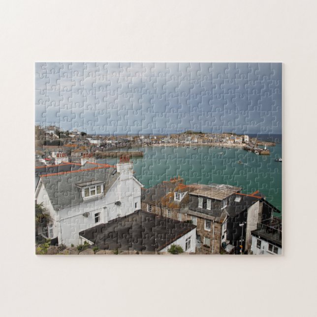 St.Ives Stadt und Hafen, Cornwall (Horizontal)