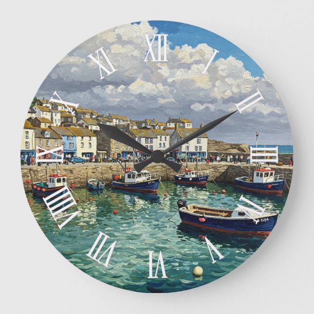St Ives Wall Clock Große Wanduhr (Vorderseite)