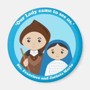St. Jacinta und St. Francisco Marto Magnet