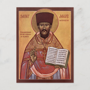St. Jacob von Alaska Orthodoxe christliche Ikone Postkarte