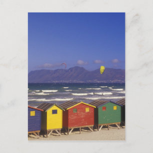 St. James Bay Badekasten, in der Nähe von Capetown Postkarte