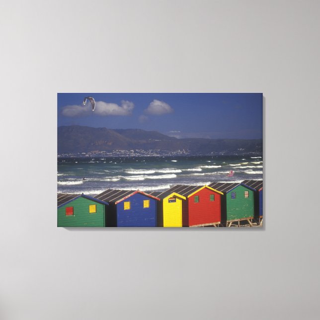 St. James Bay Bathing Boxes, in der Nähe von Capet Leinwanddruck (Vorderseite)
