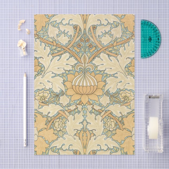 St. James by William Morris, Acanthus Leaves Seidenpapier (Handwerk)