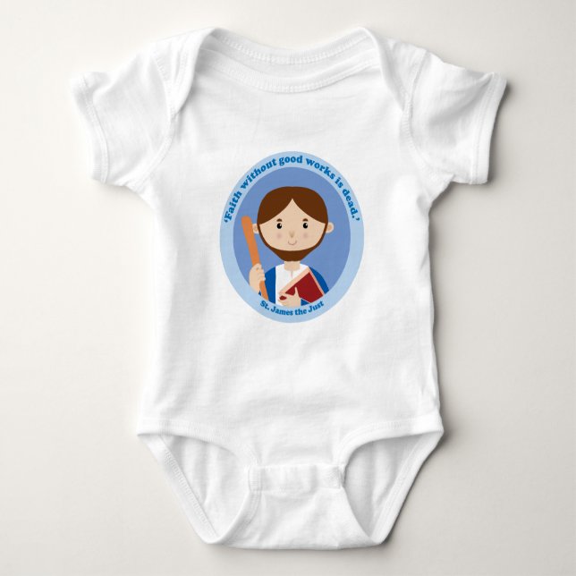 St James das gerechte Baby Strampler (Vorderseite)