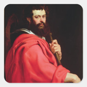 St James der Apostel, c.1612-13 (Öl auf Platte) Quadratischer Aufkleber