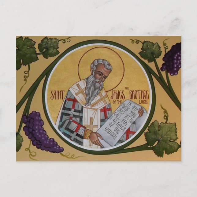 St. James, der Bruder unserer Lord Prayer Card Postkarte (Vorderseite)