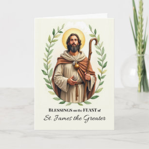 St. James, der große Festtagsleafy Wreath Karte