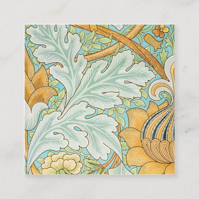 St. James Pattern (1881) von William Morris Quadratische Visitenkarte (Vorderseite)