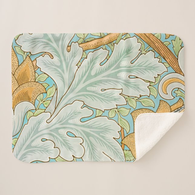 St James Pattern (von William Morris) Sherpadecke (Vorderseite (Horizontal))