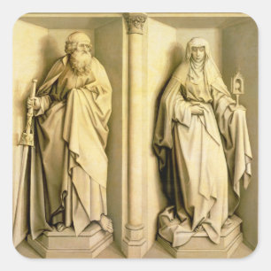 St. James the Great and St. Clare Quadratischer Aufkleber