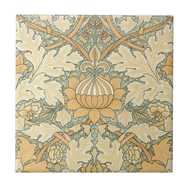 St. James von William Morris, Acanthus Blätter Fliese (Vorderseite)