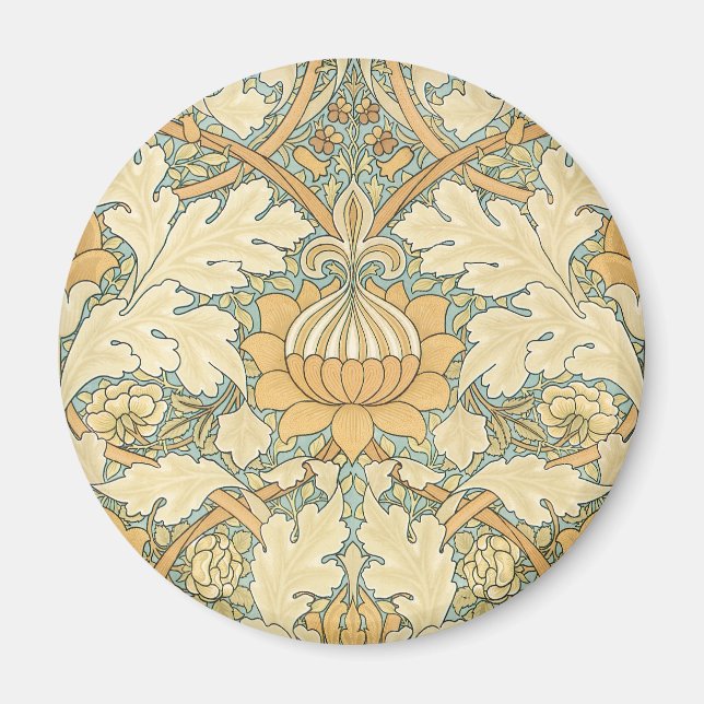 St. James von William Morris, Textile Pattern Magnet (Vorne)